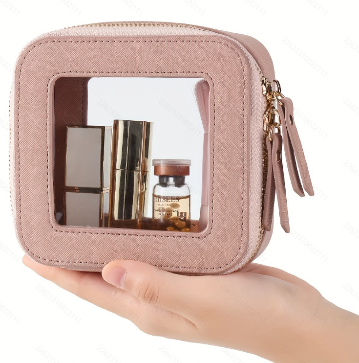 이중 투명 핑크