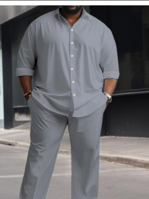 Spring men's shirt casual sports suit