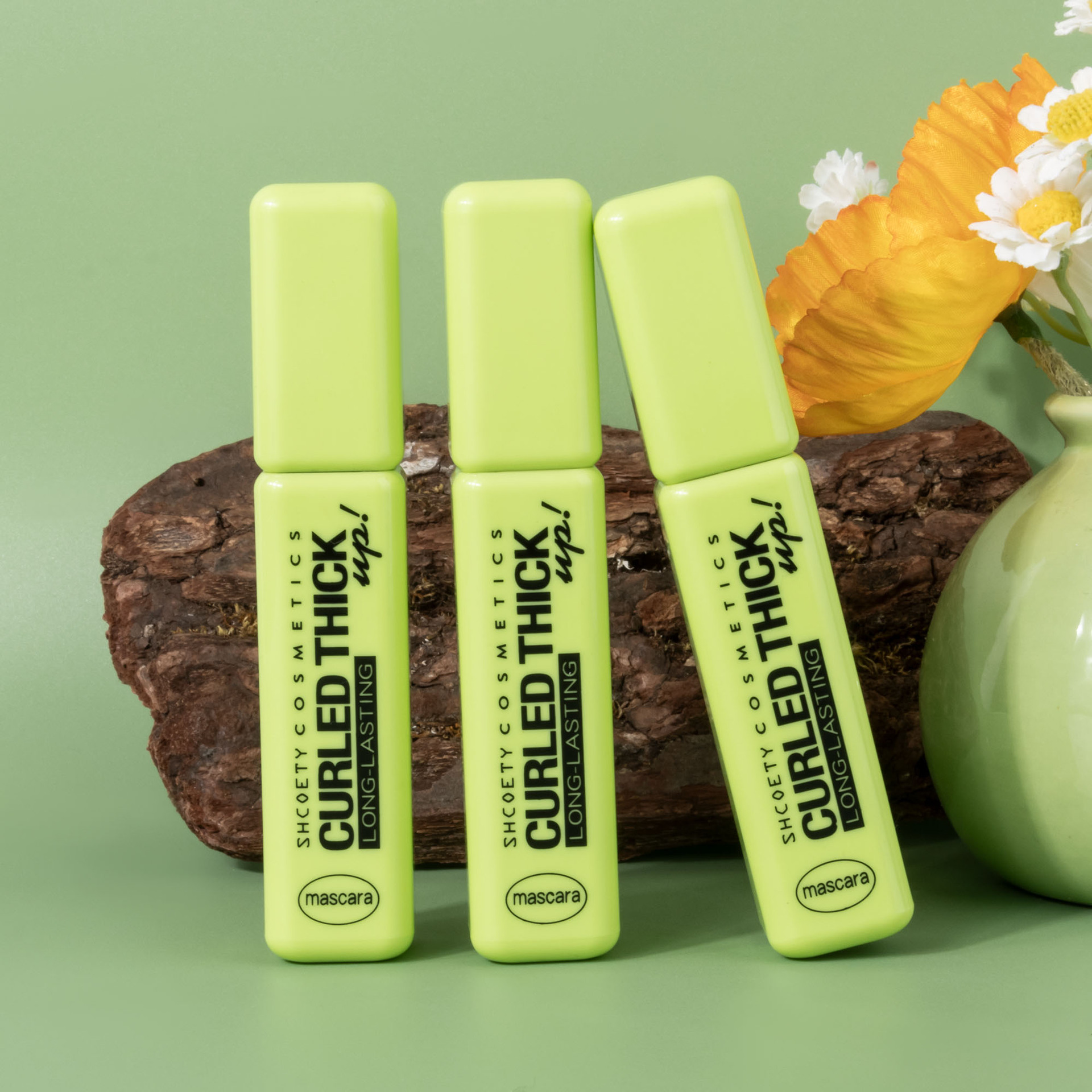 SHCOETY Cross-border 7D Mascara is waterproof, does not smudge, naturally slender, thick, long-lasting, and curls eyelashes as a base undefined