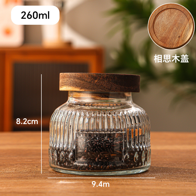 Retro en relieve Begonia flores vidrio almacenamiento de latas de sellado doméstico granos de café flores de té nueces almacenamiento de latas de gran abdomen