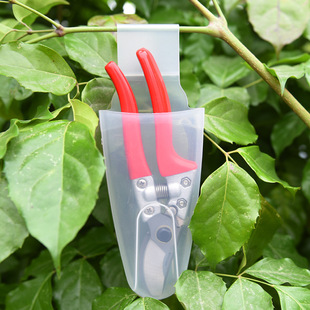 Garden scissors pruning shears universal waist box portable hanging box transparent plastic 8 inch storage box