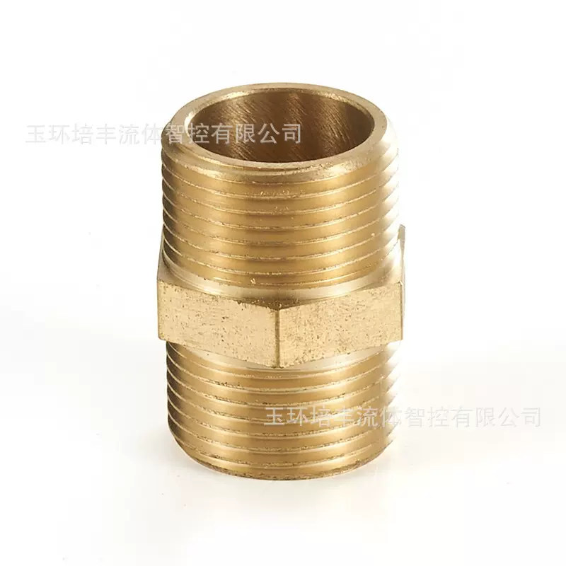 批发铜对丝接头双外丝外螺纹直接4分6分1寸2寸内接对接头水管配件