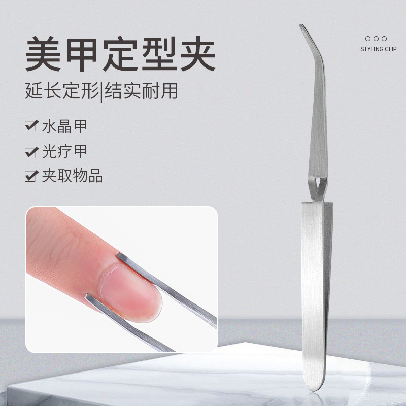 Extensión de uñas que forma el clip multi-funcional de acero inoxidable de cristal clip de uñas herramienta especial que forma alicates