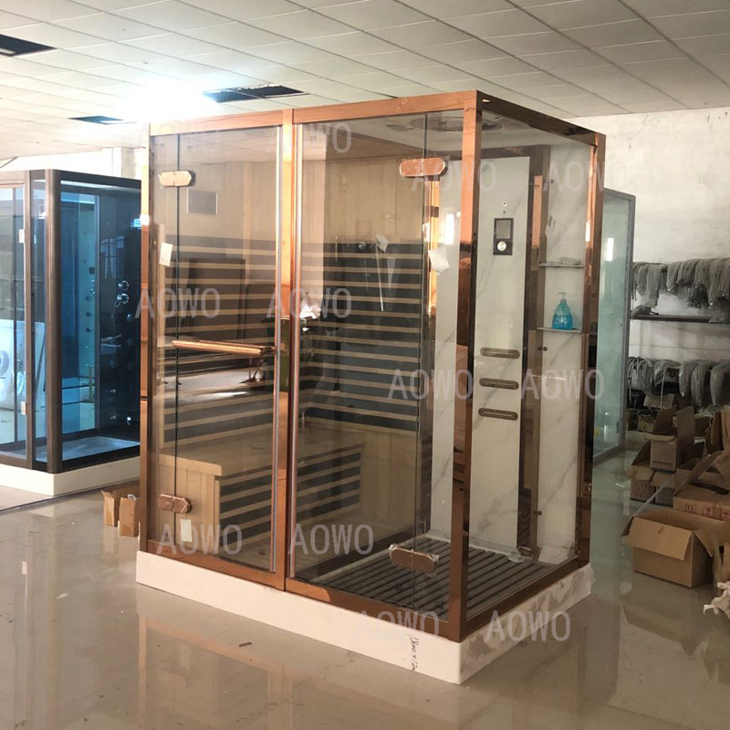 Sala de vapor húmedo y seco no estándar en todo el baño sala de ducha doméstica sauna de vapor húmedo casa de vapor húmedo
