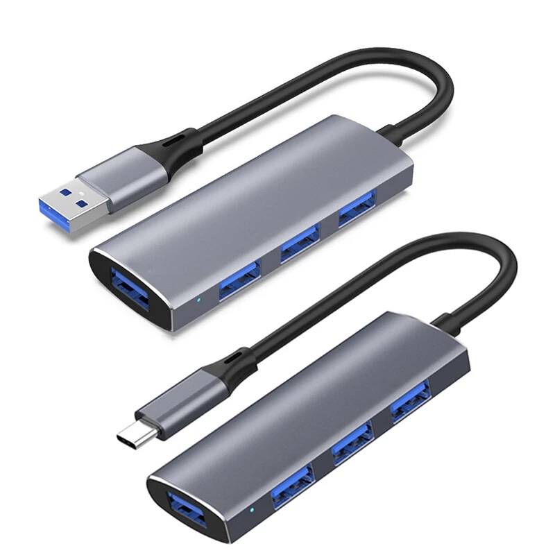 XLYKJ-T902 AdapTer One To Four Hub USB3.0 C-mouTh MulTi-funcTion DisTribuTor Docking STaTion
