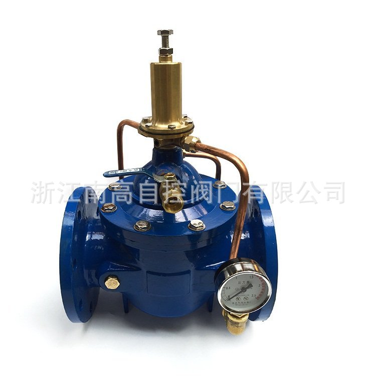 南高阀门 YX741X 可调式减压稳压阀 直流式法兰型 耐磨防腐