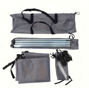 Sun Protection Outdoor Mat — Avtomobil yan çətirləri - 300200cm-gray-side-canopy-double