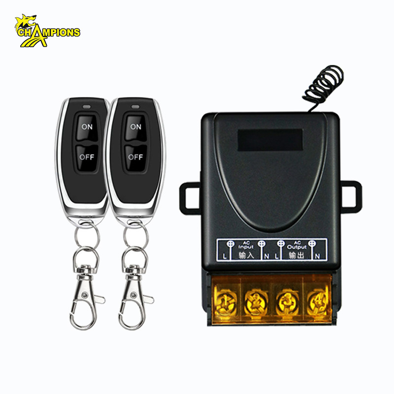 Interruptor de control remoto inalámbrico de 220V para motor de bomba de agua, interruptor de control remoto inalámbrico de CA de 8 canales para motor con rotación hacia adelante y hacia atrás