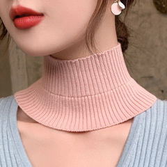 Cashmere neck warmer for women, knitted elastic high collar cervical spine warming, covering scarf, high collar collar, hairband scarf