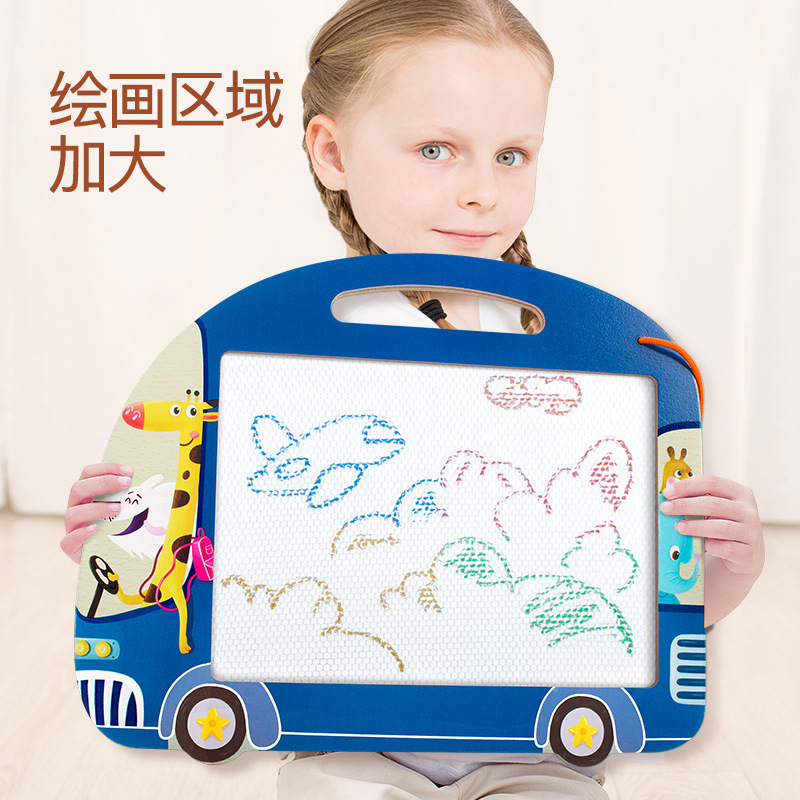 儿童木制磁性双面绘画板益智早教趣味涂鸦板写字幼儿可擦宝宝玩具