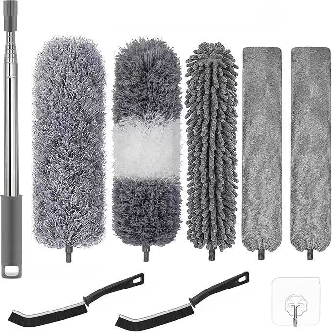 Combinación de alta altitud de fibra de limpieza de cenizas polvo pulverizador de pelo de pollo, pulverizador electrostático flexible, pulverizador de polvo de Schneil, cepillo de polvo de separación image 11