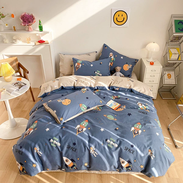 Travel around the space [100% pure cotton has a high color fastness and delicate color, the more comfortable it is, the more skin-friendly it is]