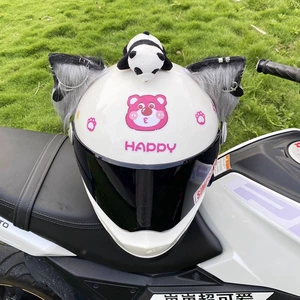 Creative Helmet Decoration Heavy Industry Metal Animal Ear Accessories