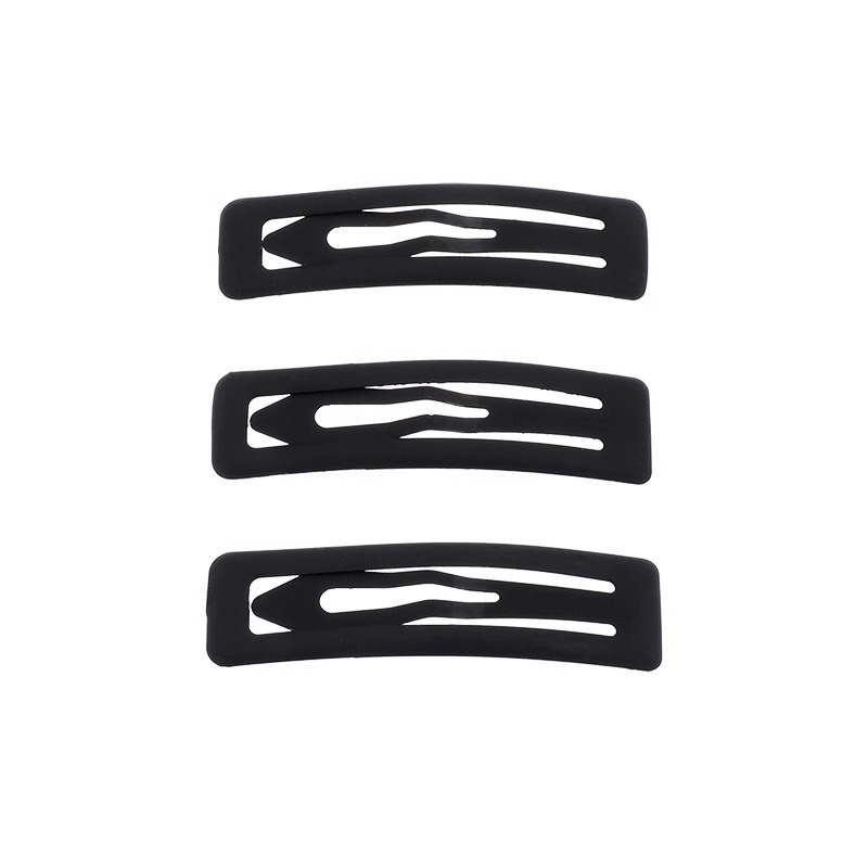 2025 nuevo estilo horquilla negra para mujer, cabello roto en la frente, clip de pico de pato lateral, clip para accesorios para el cabello para adultos, clip simple de una palabra