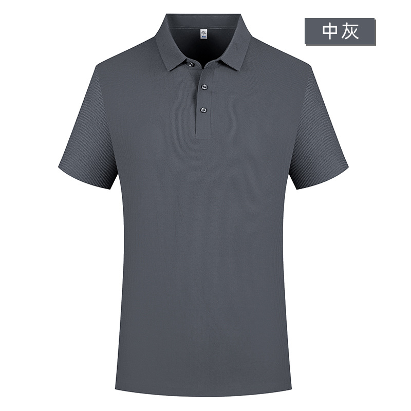 Nylon spandex adhesivo sin costuras 5A antibacteriano camisa de Polo de manga corta ropa de trabajo de verano personalizada ropa de trabajo impresa LOGOTIPO bordado