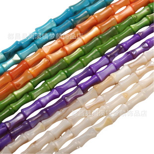4x 8mm Freshwater Shell Slub Collar Bead Spacer Round Tube Bead Accessories Handmade DIY Earrings Necklace Bracelet with Beads