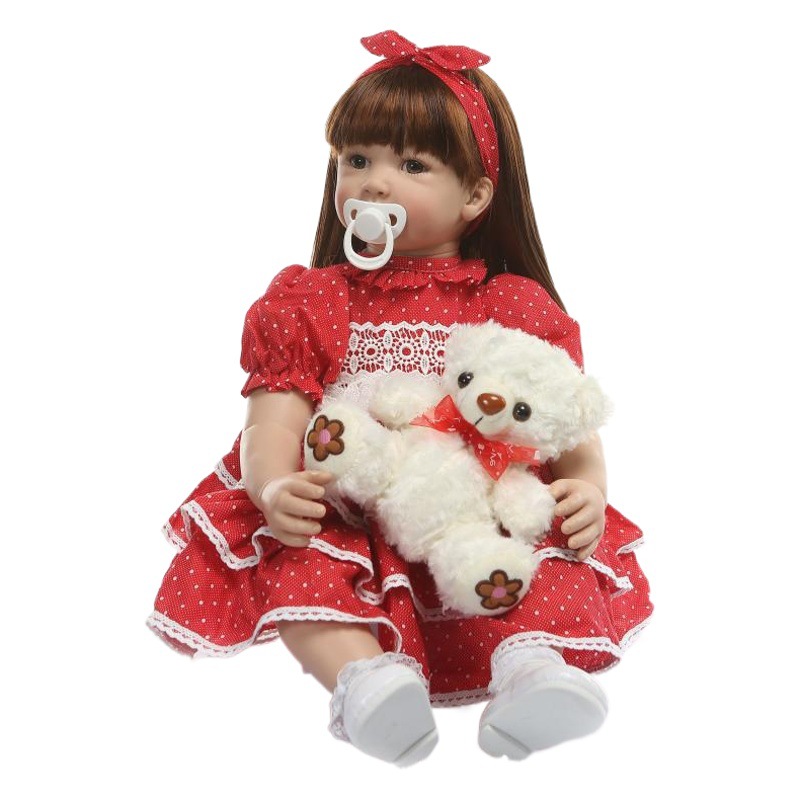 Nueva Europa y América Pelo Largo simulación muñeca regalo de vacaciones, los niños jugar a las casitas Playmate