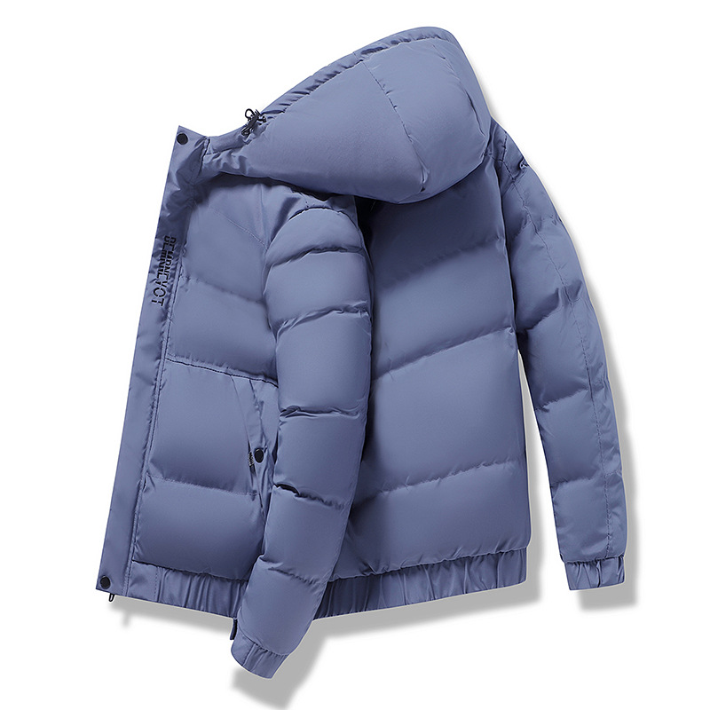 2021 invierno nuevo abrigo de algodón acolchado para hombres engrosados Chaqueta de algodón acolchado con capucha corta abrigo de algodón cálido talla grande fábrica al por mayor