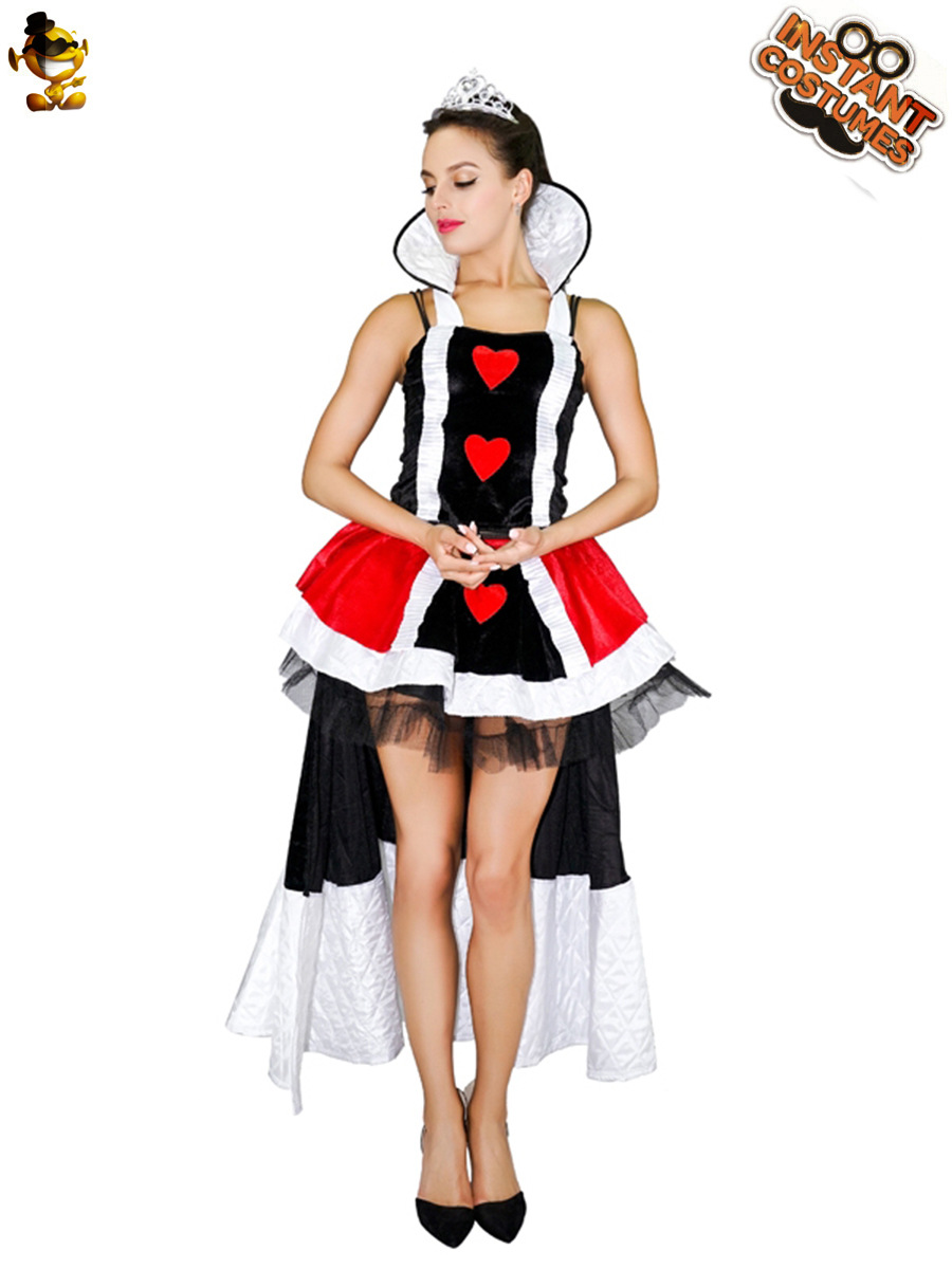 Halloween adulto niña grande melocotón rojo reina etapa traje rendimiento traje Halloween fiesta traje distribución al por mayor