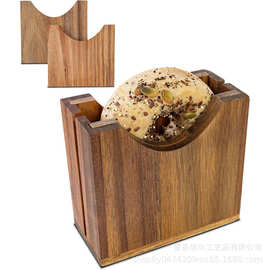 木制可调节百吉饼切片机支架防滑易清洗白吉饼切割机松饼刀切片机