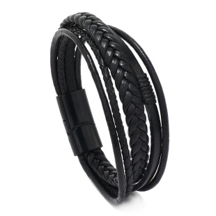 (Cross-border trading), fashionable retro woven bracelet handmade, magnetic chain, jewelry, simple and elegant design, for beloved