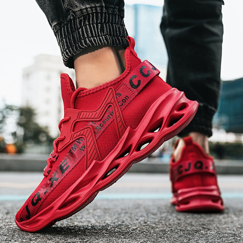  Summer New Men's Flat White Sneakers Men's Fashion Running Shoes Korean Men's Mesh Shoes