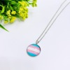 Personality Trend Rainbow Banner Comrade Samey Tanmei Lara Six Color Pendant Lily LGBTBRAVELOVE necklace