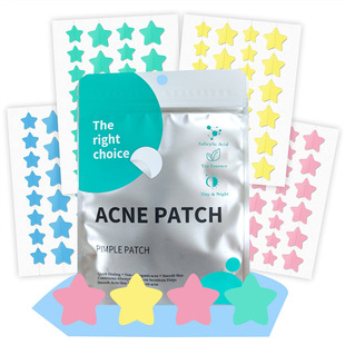 Five-star color acne patch for makeup heart-shaped acne patch acne patch wholesale color star acne patch