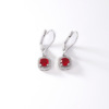 Zirconium, earrings, fashionable advanced accessory, light luxury style, high-quality style, bright catchy style, wholesale