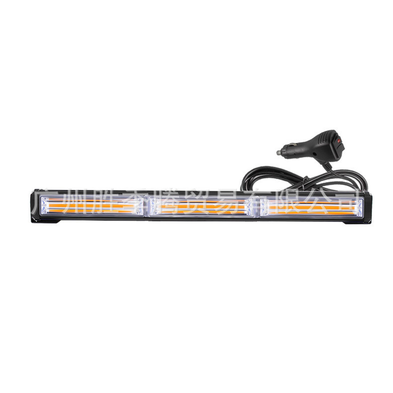 Lámpara larga para automóvil COB Lámpara de palanca de una fila, luz intermitente para camión, luz de techo para camión, luz de advertencia de rescate, luz de palanca delantera LED