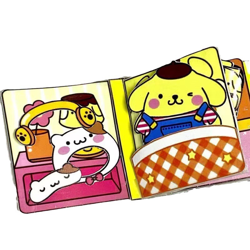 Coolomi melodía libro silencioso Descompresión de corte libre de mano de corte de juguete para niños material de DIY bolsa de cambio de libro