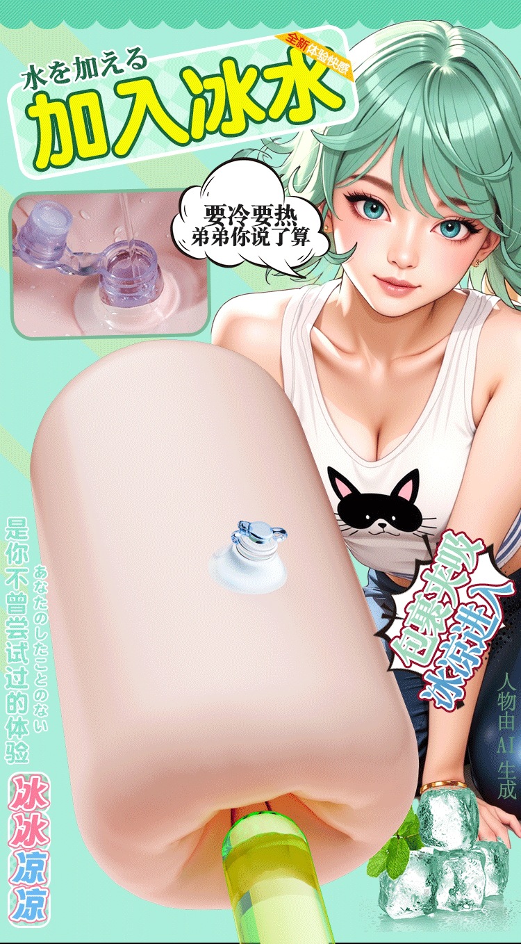 Portable Male Masturbator Cup TPE Water-Filled Manual High-Stimulation Adult Toy — detail image 3