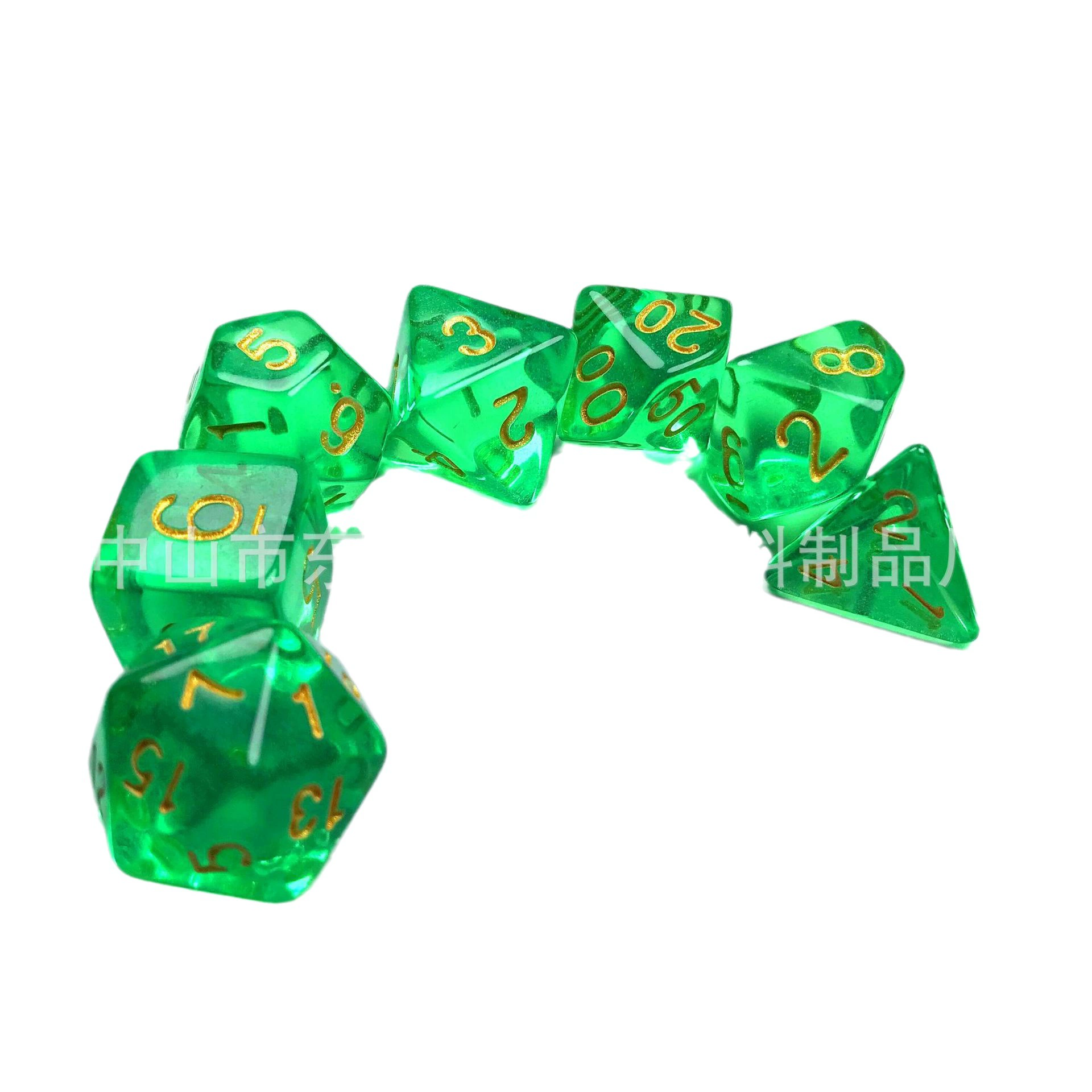 Акриловые кости, пластиковая настольная игра, 7 штук