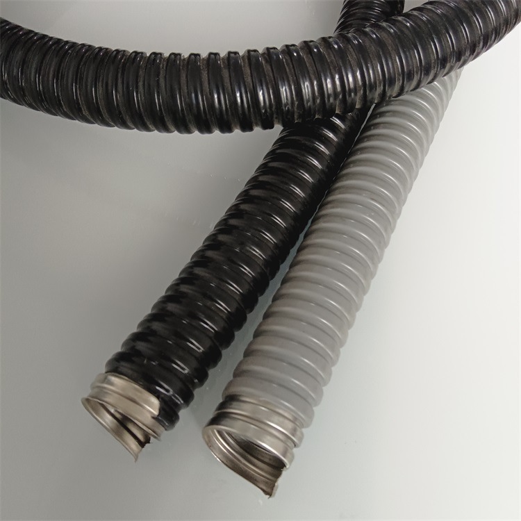 福莱通20mm不锈钢包塑金属软管 电力线缆保护用阻燃金属软管