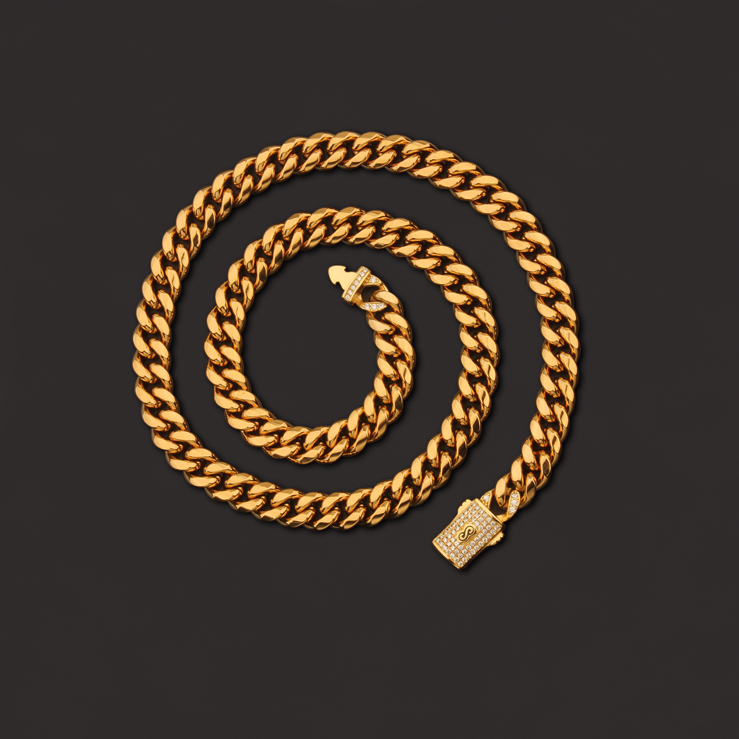 33g Weight Box Clasp Closure Clasp Closure Type Chain Necklace Classification 304 Stainless Steel Chain Material Cuban Link Chain Curb Chain Chain Type 1 Piece Quantity Holiday, Party Occasion 304 Stainless Steel Material Geometric Pattern All Seasons Season Men's Gender Plating Design Hip-Hop, Punk Style Hip-Hop Punk Geometric 304 Stainless Steel Plating Men's Chain Necklace Men Chain Necklaces 14