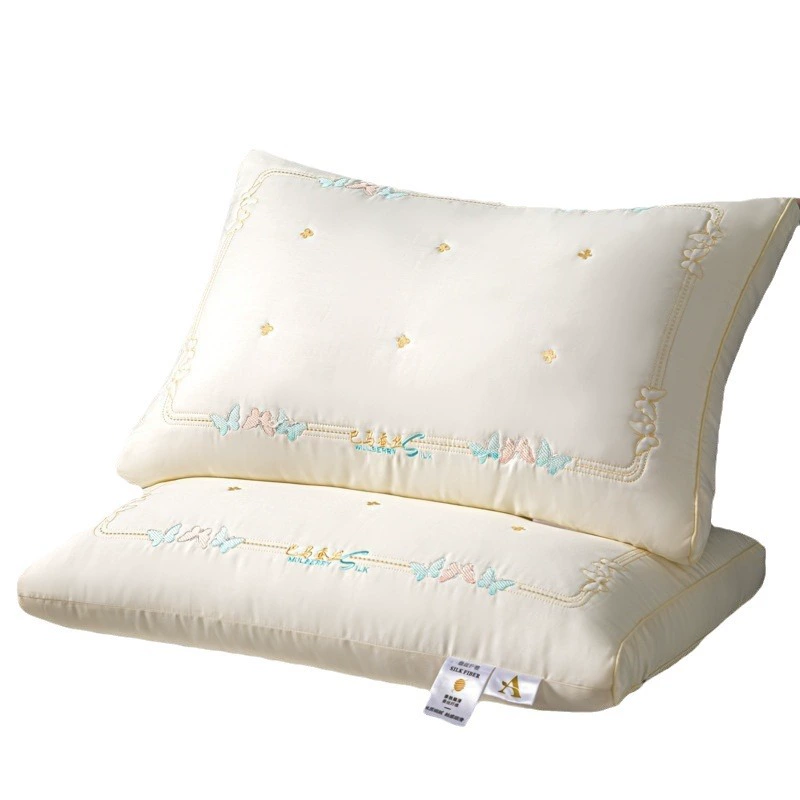 Cotton soft pillow for home use for men and women, with neck protection