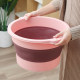Foldable round foot bath bucket portable over-calf foot bath tub dormitory foot bath artifact massage foot bath