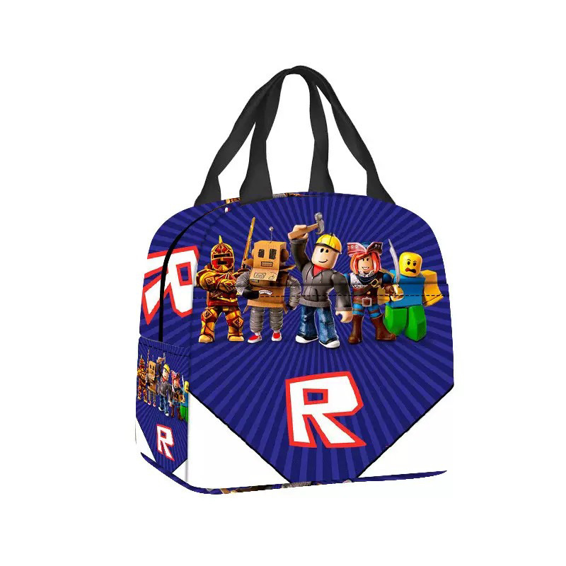 3D新品罗布乐思 ROBLOX 午餐包中小学生保温饭盒手提包|undefined