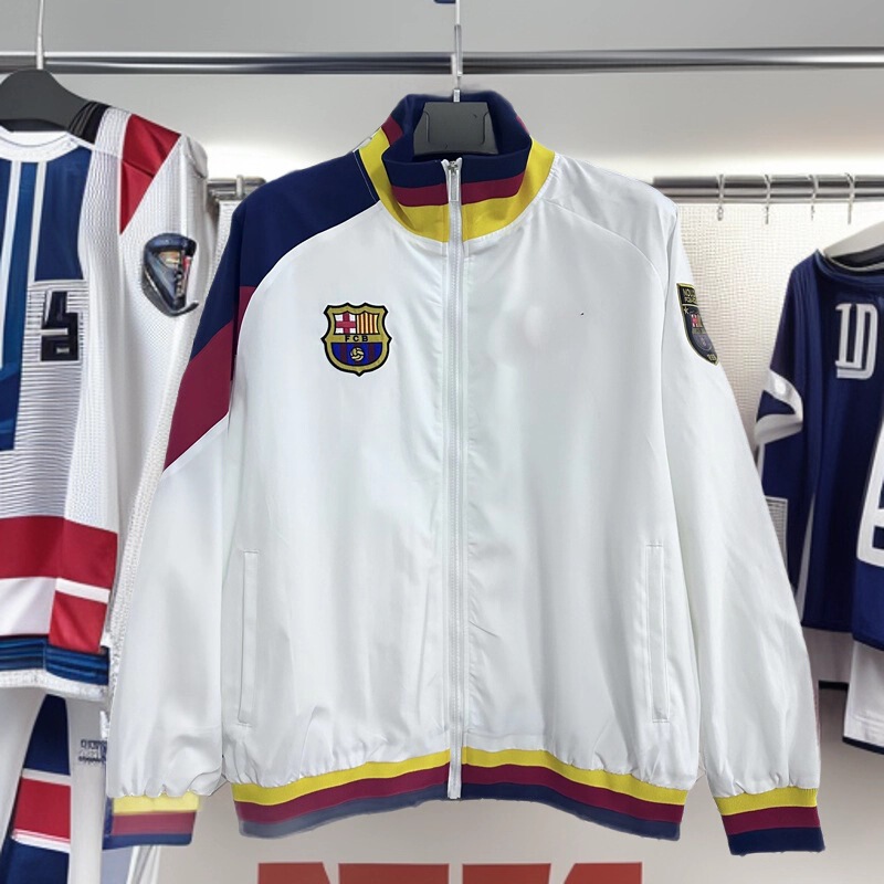 2526 Fashion Club Windbreaker Bayern Orange Ajax Mexico Italy Barcelona Manchester United Barcelona