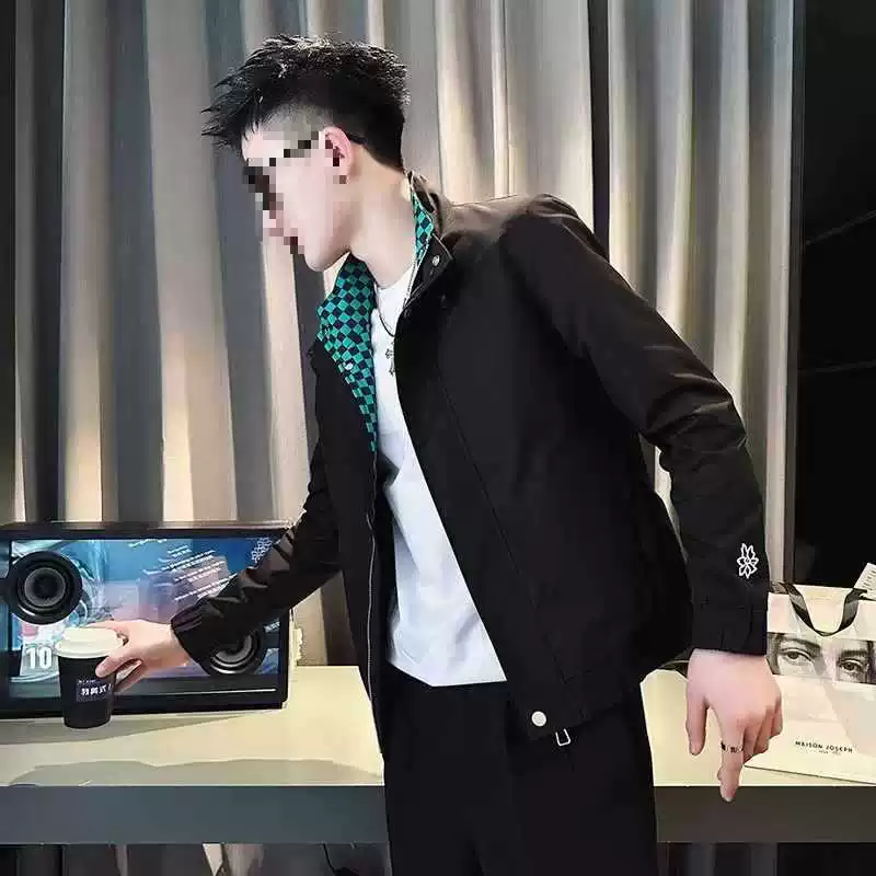 Demi-season men's trend spring jacket