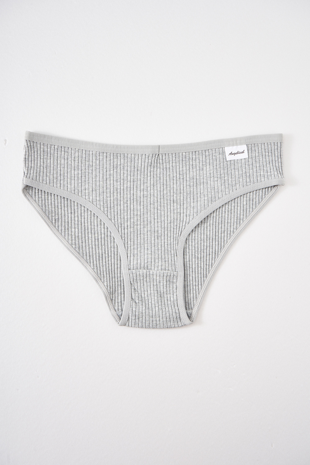 Transfronterizos exclusivos para mujeres algodón bactérico panty de algodón para niñas de cintura media simple de color sólido para niñas sin marcas