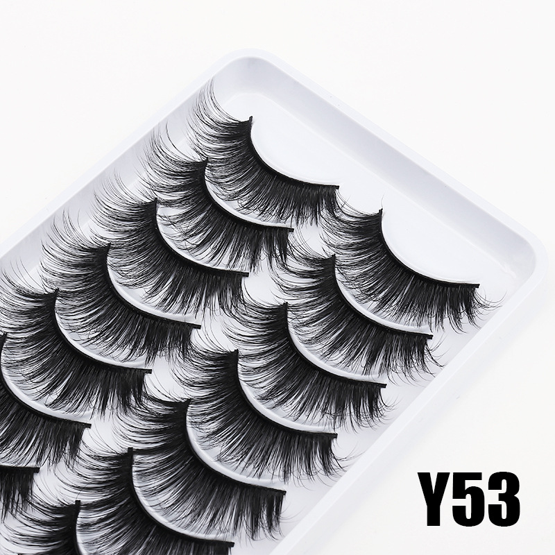 Dingsen fábrica de pestañas postizas suministro estable transfronterizo 10 pares de maquillaje nude COS pestañas de pequeño demonio