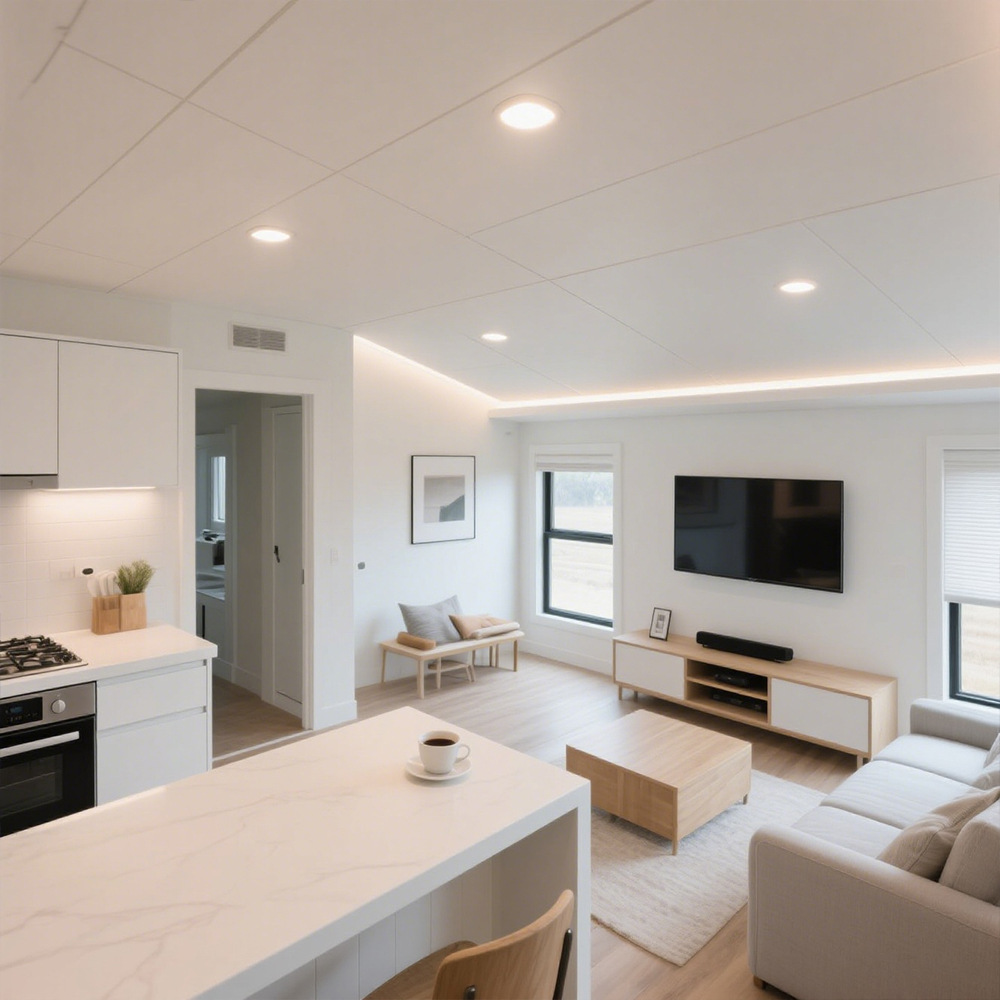 Casa modular integrada casa de contenedor combinación de villa de casa móvil multifamiliar diseño de empalme flexible