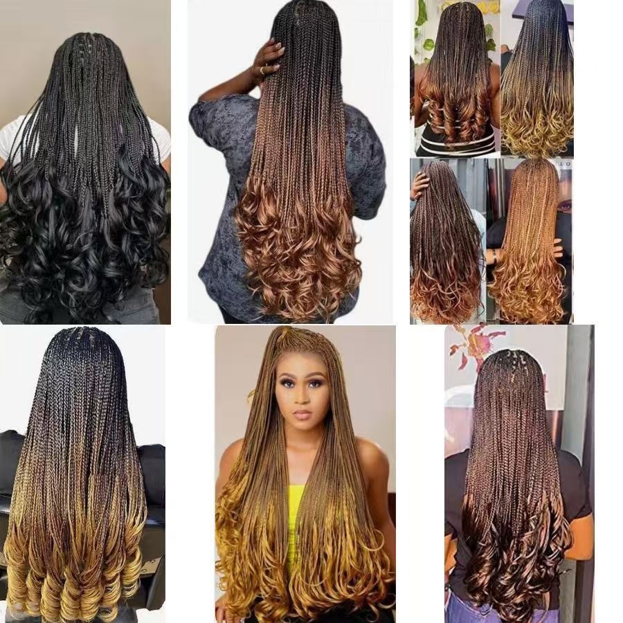 Loose Wave Braiding Curly Peruca Curly French Curls Trenzado nuevo estilo francés