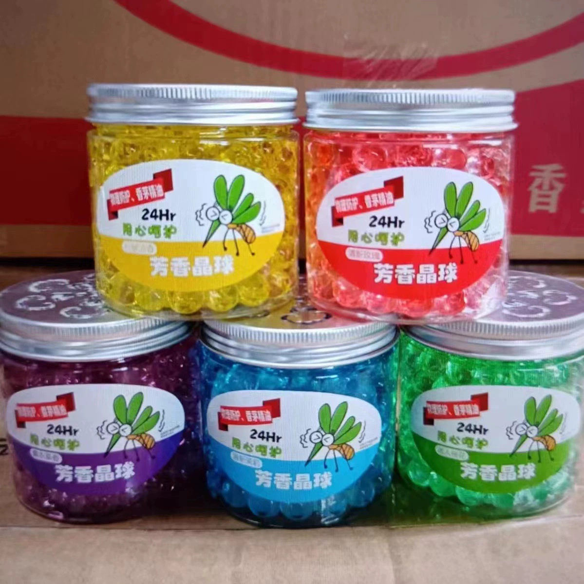Оптовая продажа ароматических хрустальных шаров Jielefang, домашний твердый хрустальный шар, отпугиватель комаров, освежитель воздуха, хрустальные ароматические шарики, дезодорант