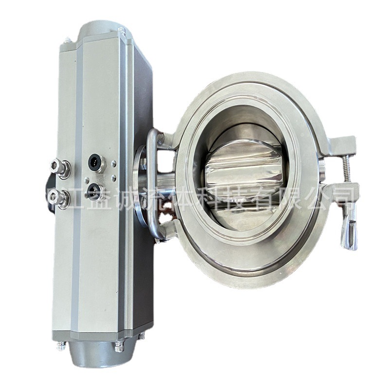 304不锈钢 快装 焊接六瓣气动卸料粉体阀