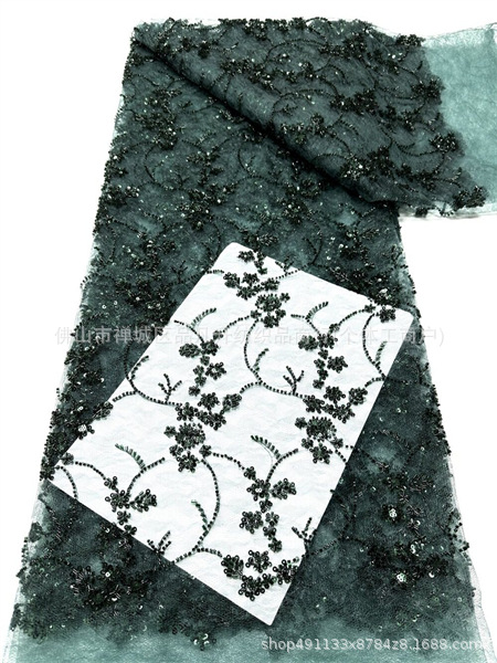Tejido de encaje de bordado de cuentas 3D Gaoding moda del sudeste asiático anfitrión vestido de baile tela de mitzvah