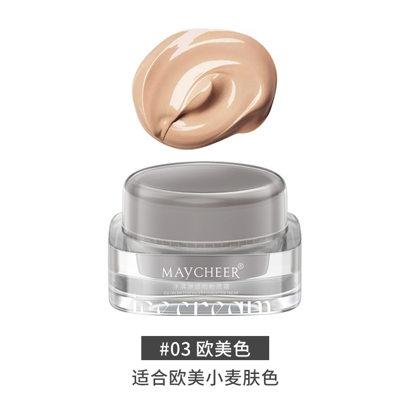 MAYCHEER Ice Cream Concealer Foundation Cream Concealer Hidratante Seco Cream Foundation