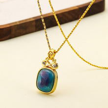 vintage�йŲ����ׁ��L��Ȼʯ�����ﶬ��Ů�p��С������ë���