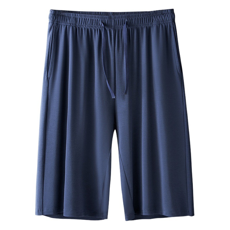 80 pantalones cortos de doble cara modal primavera/verano para hombres pantalones cortos deportivos delgados pantalones de pijama de punto casual en stock